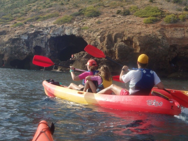 Navegando en kayak