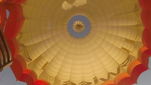 Interior del globo aerostático