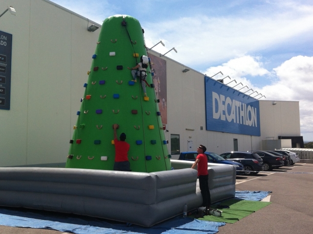  Climb in our climbing wall 