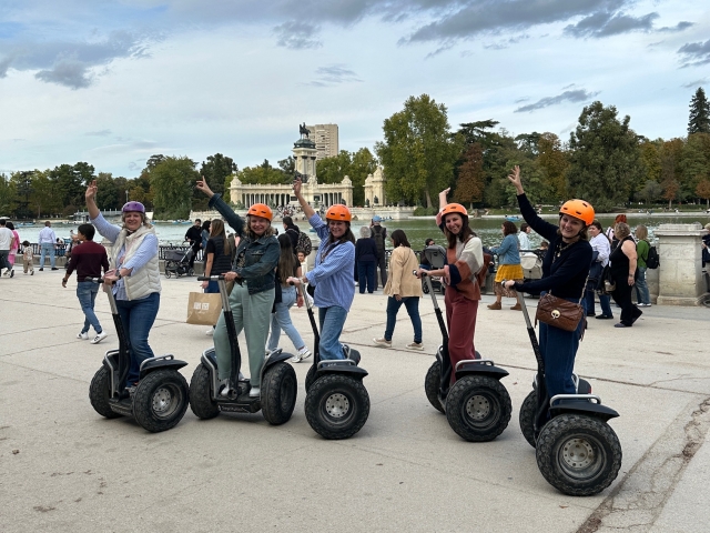 Subiendo en segway en el Rejalo