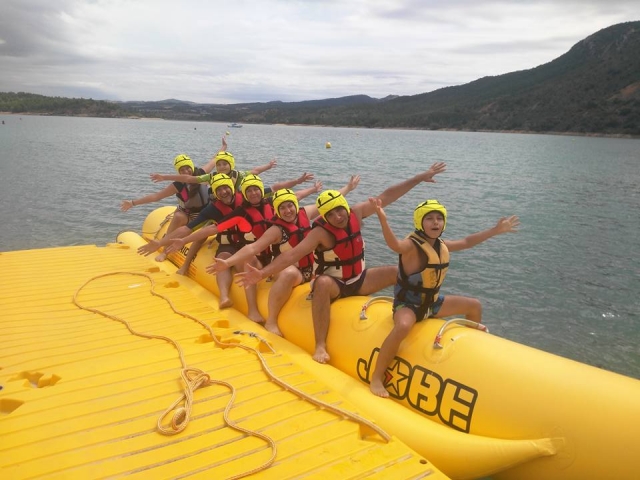  Banana boat in gruppo a Esera 