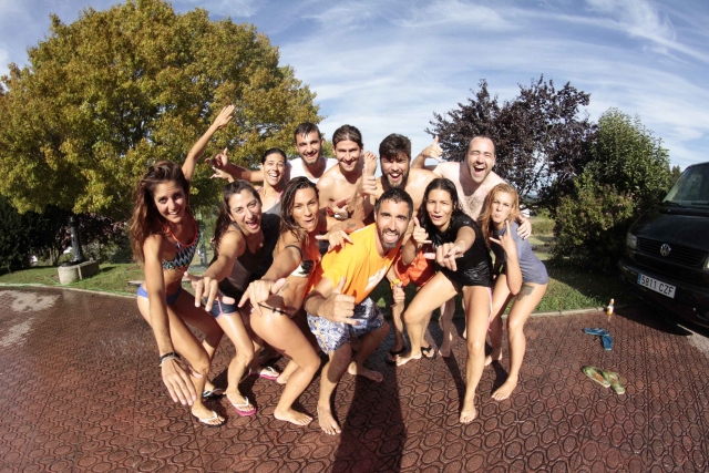  Photo de groupe au Surf Camp 