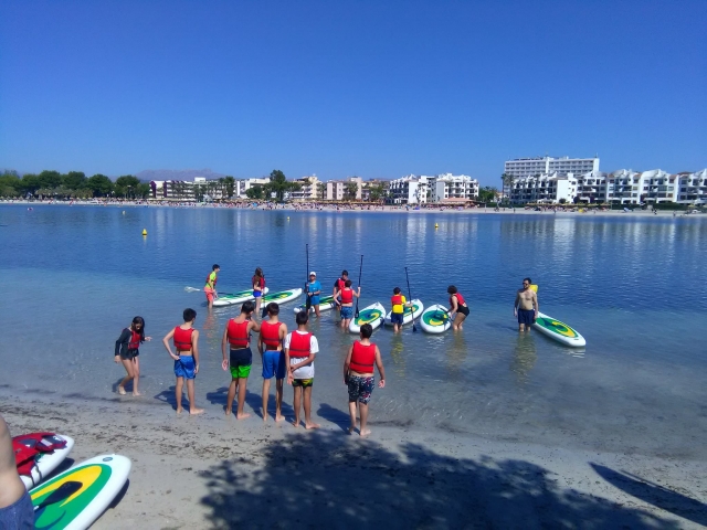 Grupo de paddle board