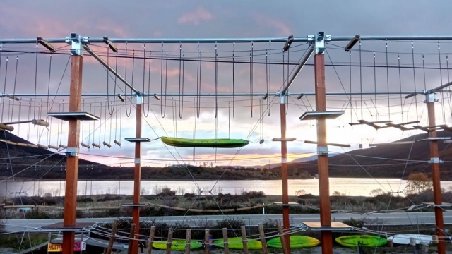 Nuestro circuito aéreo al atardecer