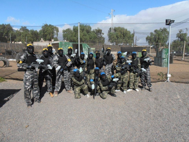 Disfrutando del mejor paintball