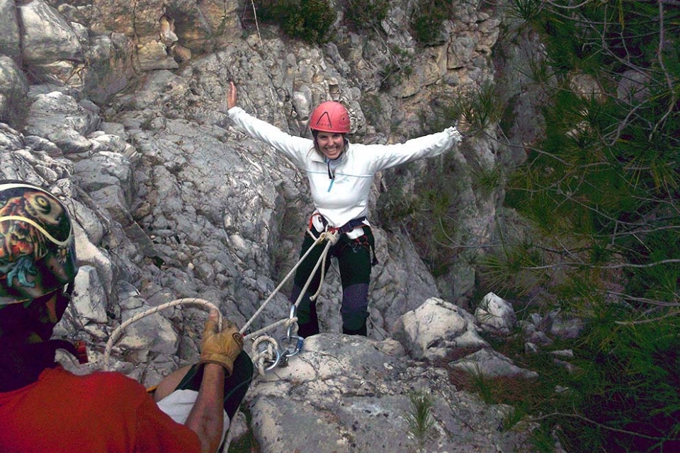 Descida do desfiladeiro Mingo Andrés 