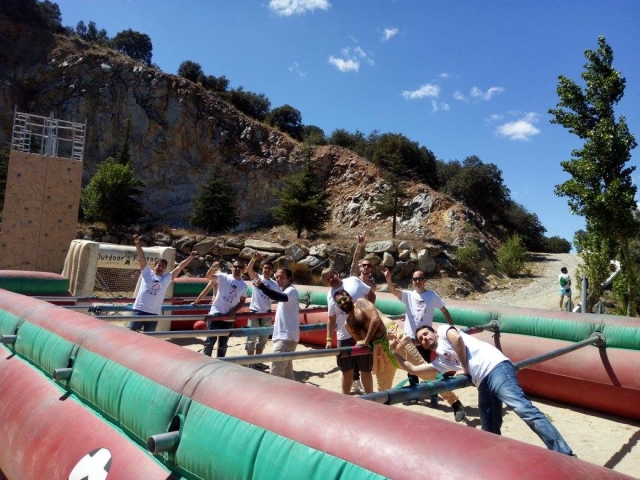  Human foosball session in Ángeles de San Rafael 