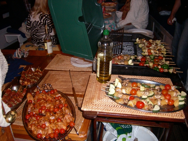 Barbecue a bordo 