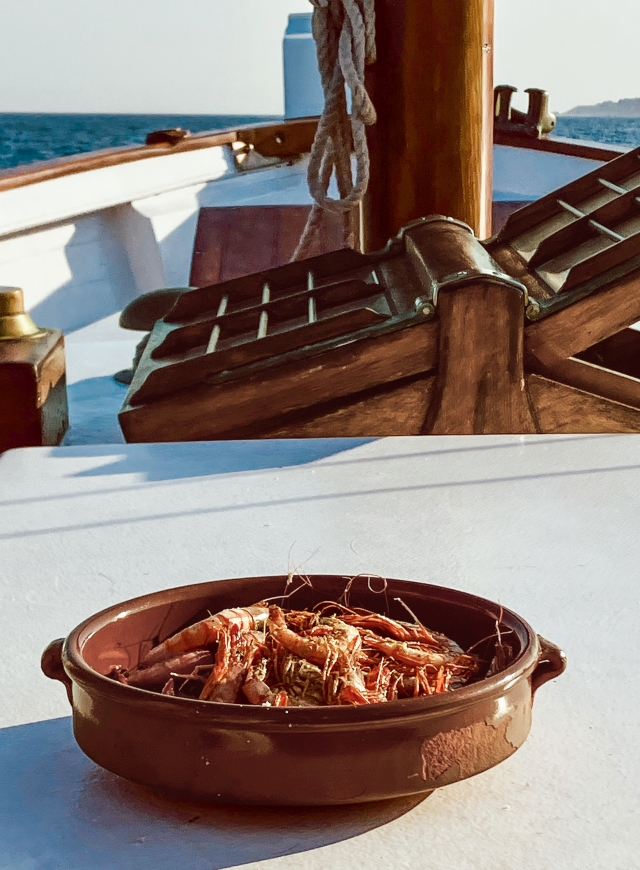 Camarones a bordo