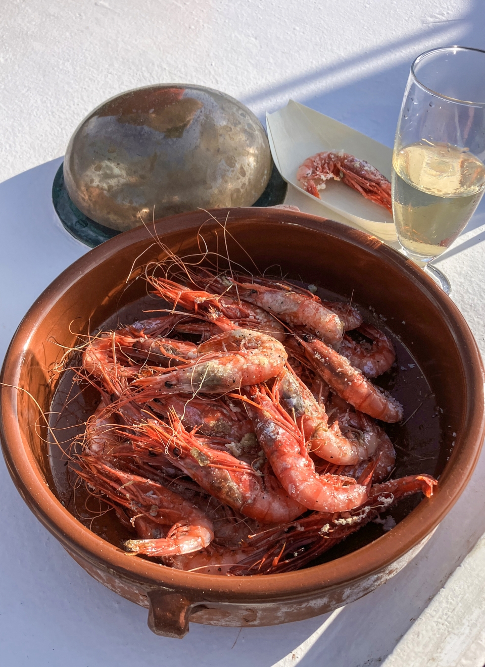 Camarones frecas en Palamós