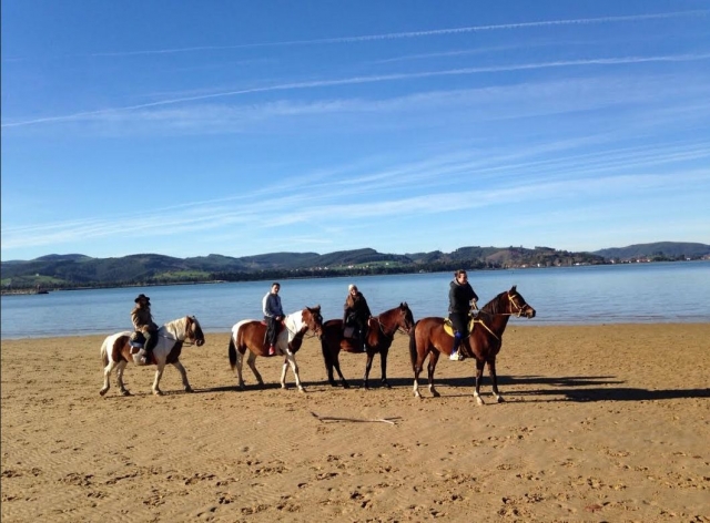 Excursion por la arena de la playa