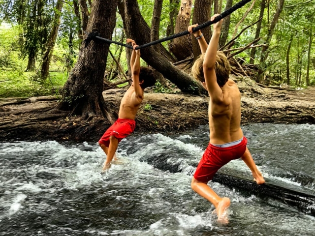 Aquatic experiences at the camp 