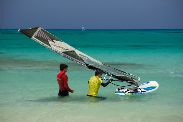  Windsurfing session 