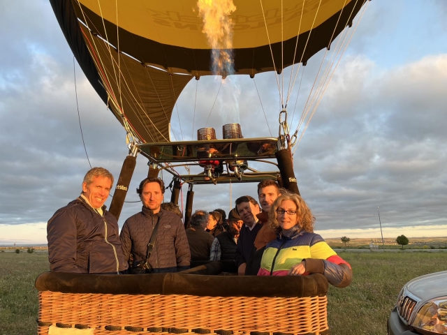 Volar en globo en Guadarrama