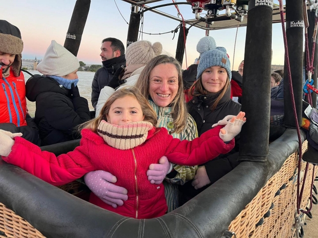 Guadarrama balloon flight for children video and photos