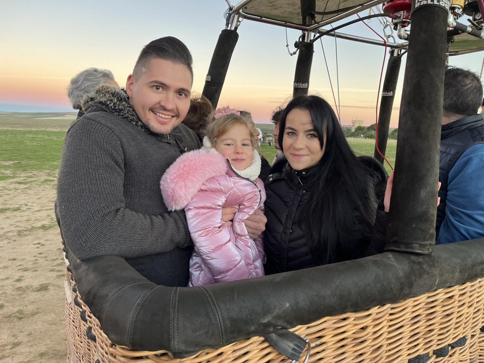 Despegando en globo aerostatico