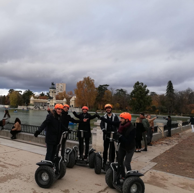 Amigos no segway 