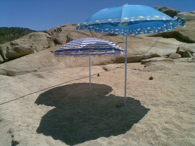 Playa en el embalse