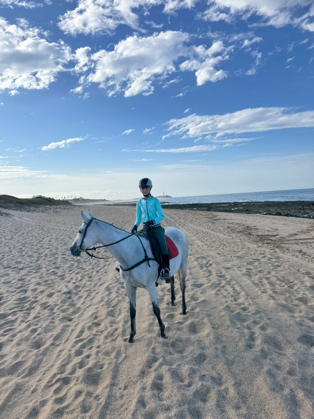  Équitation le long de la plage 