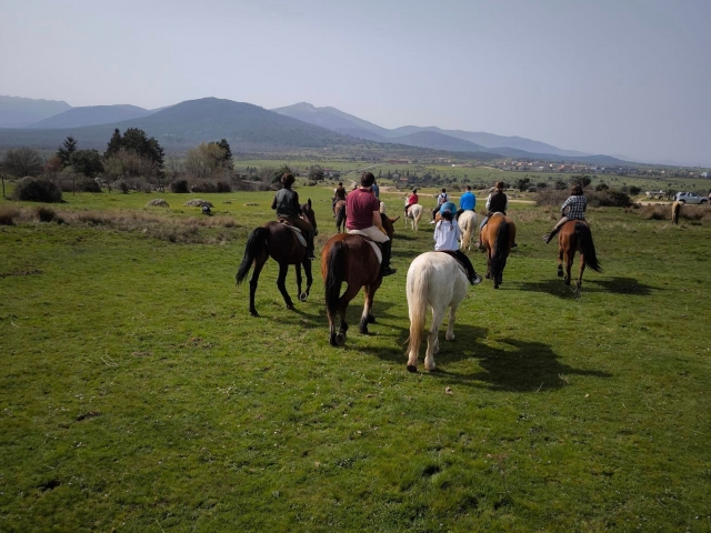 Passeggiata a cavallo per La Granja 