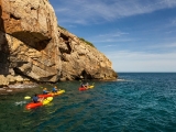 Ruta en kayak + snorkel a Cala Ambolo 3h, niños