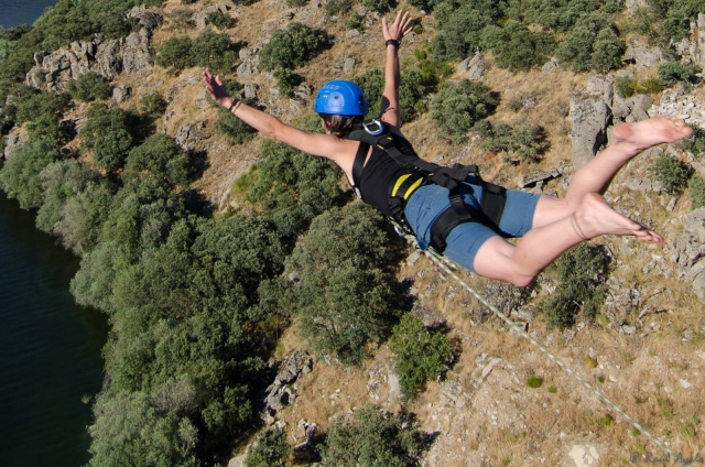 Salto puenting Los Ángeles de San Rafael