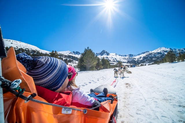 Ruta mushing en Andorra