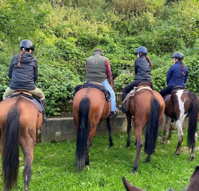  Durante o passeio a cavalo 