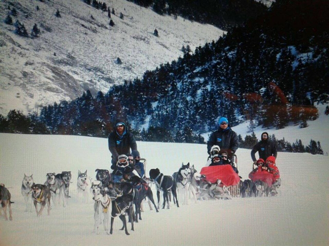 Ruta en mushing desde Plà de Beret hasta Montgarri