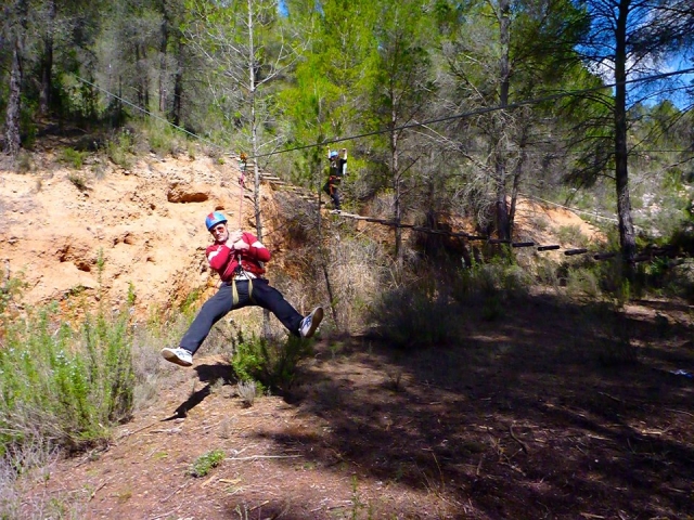  Zip line in the circuit
