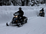 Safari individuale in motoslitta a Baqueira + Menù