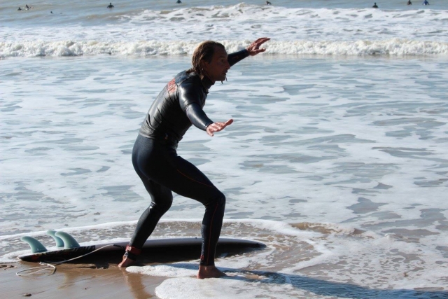  Surfhaltung üben 