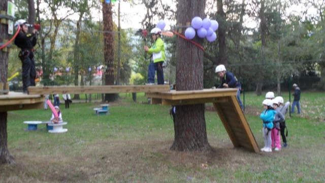  Zipline-Parcours für Kinder in Alceda 