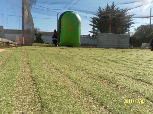  Palco de paintball com insufláveis