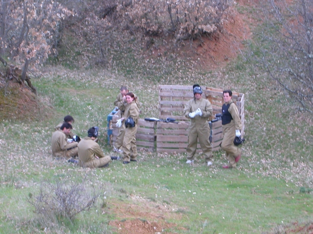 Disfrutando del mejor paintball