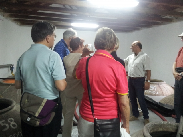 Visita guiada por la bodega