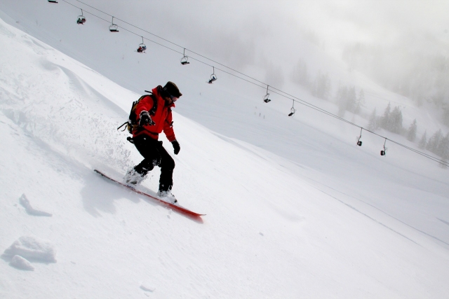 snowboard e seggiovia 