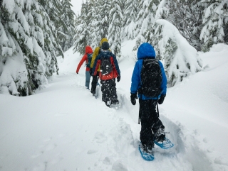 Excursión raquetas de nieve niños 3 horas Peñalara