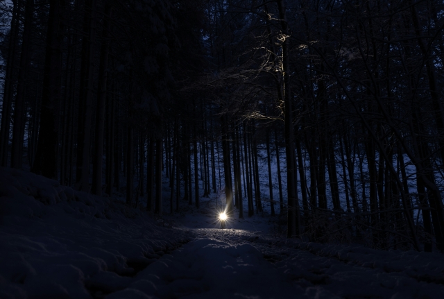 Paseo de noche con raquetas
