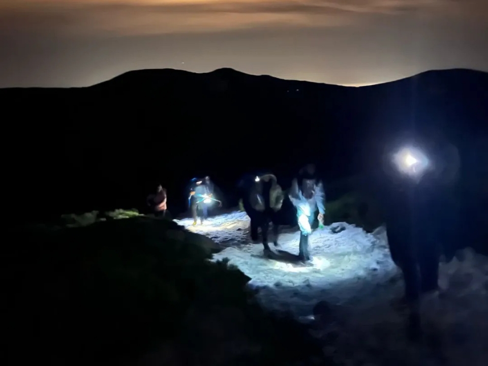 Ruta nocturna con raquetas