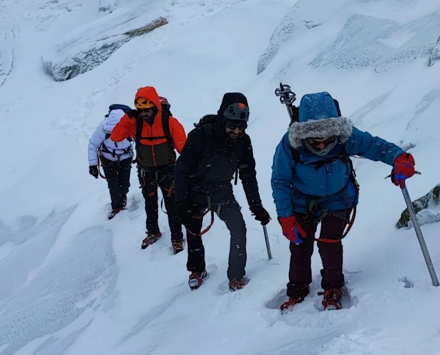 Raquetas de nieve en el Chancal