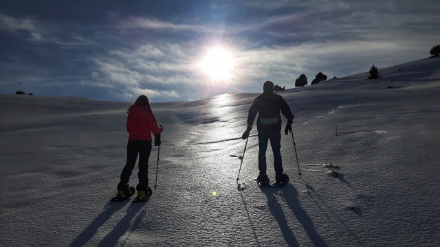 Snow rackets in La Molina