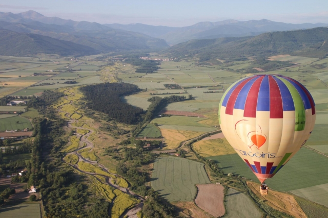 Volando en globo, parejas