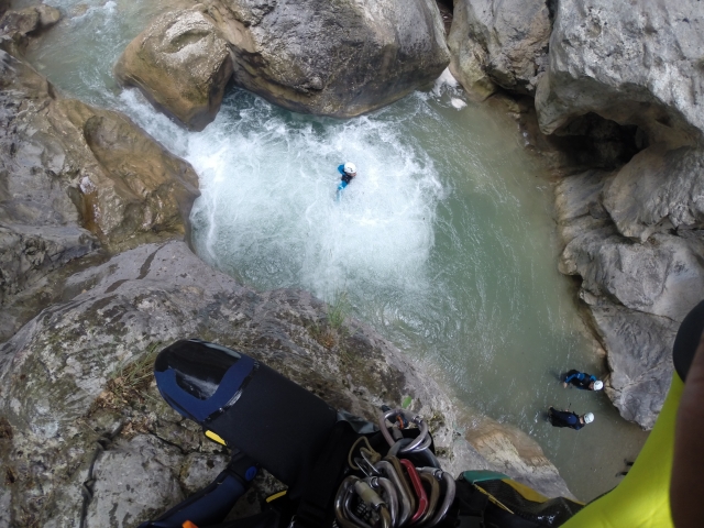 Poza de agua en barranco de Boixols
