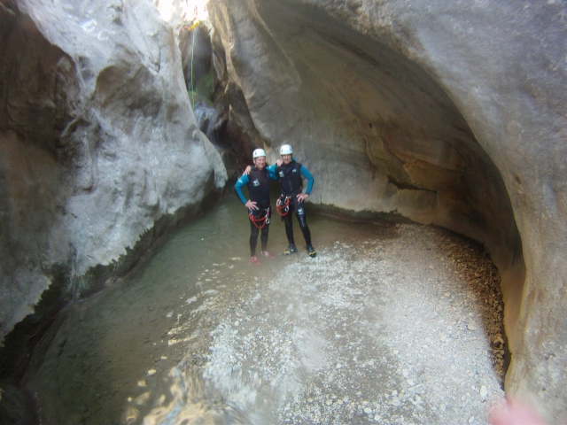  Canyoning as a couple in Boixols 