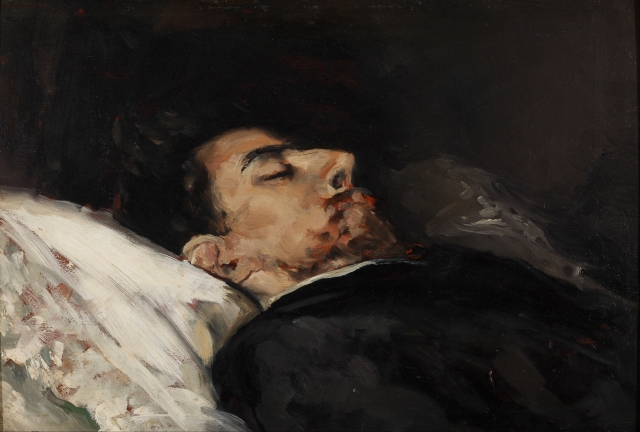 Becquer en su lecho de muerte