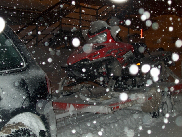 Passeio de snowmobile 