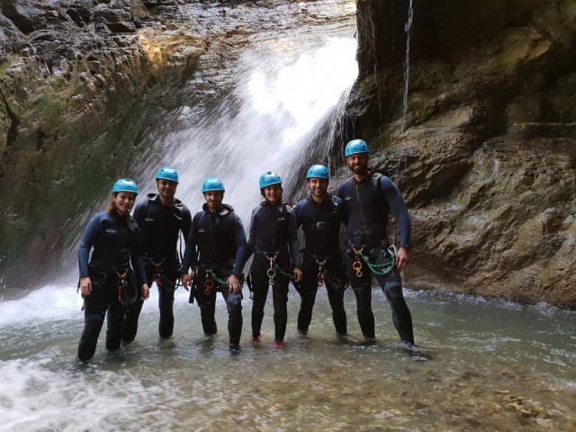  canyoning con gli amici 