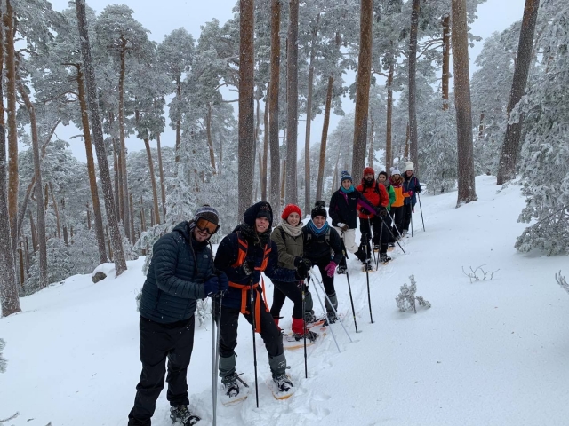 Raquetas de nieve en Penalara