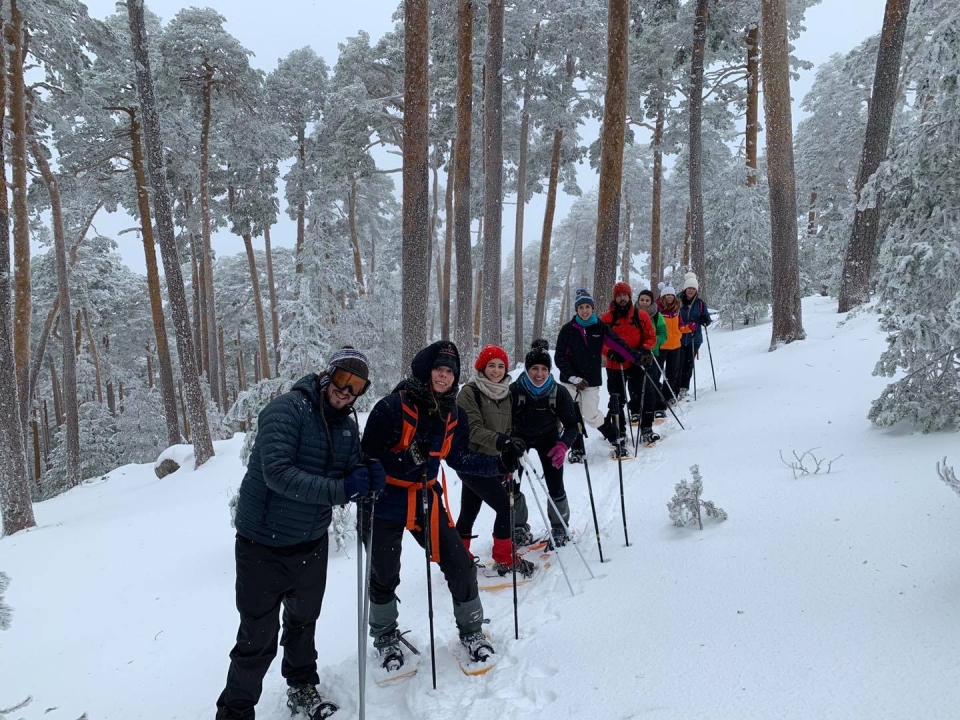 Raquetas de nieve en Penalara